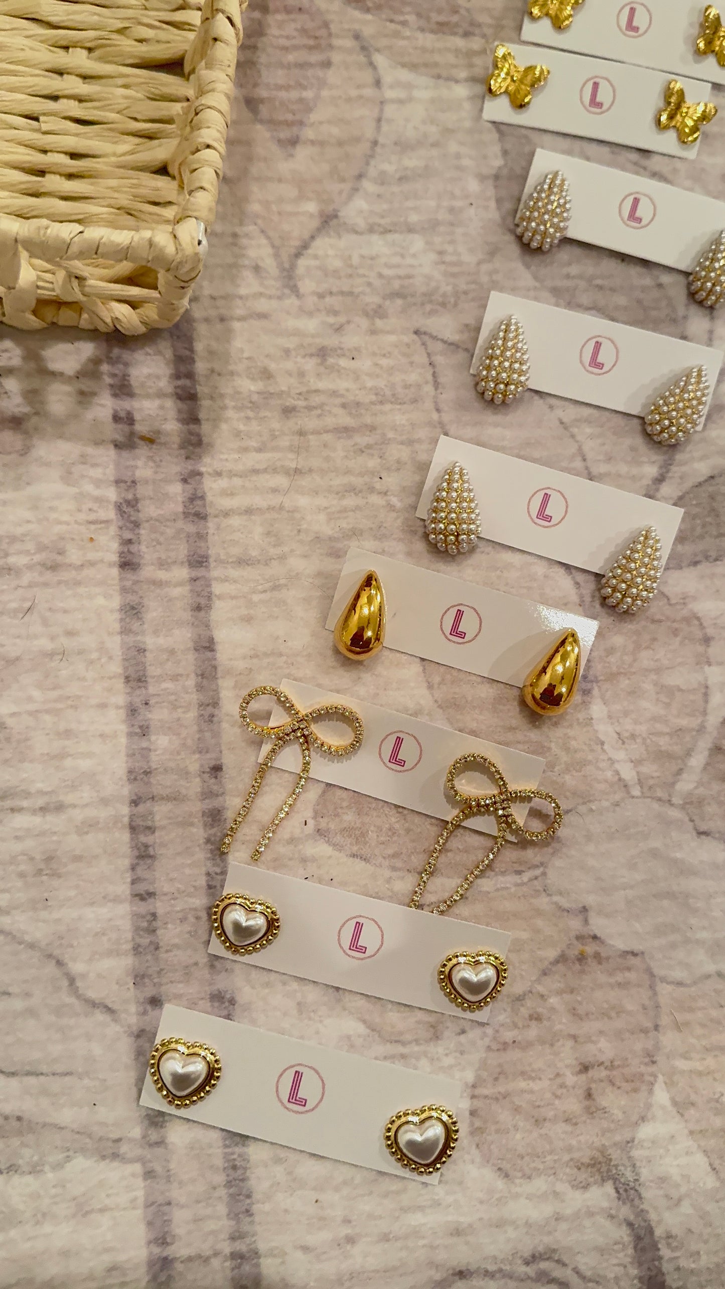 Holly Heart Earrings