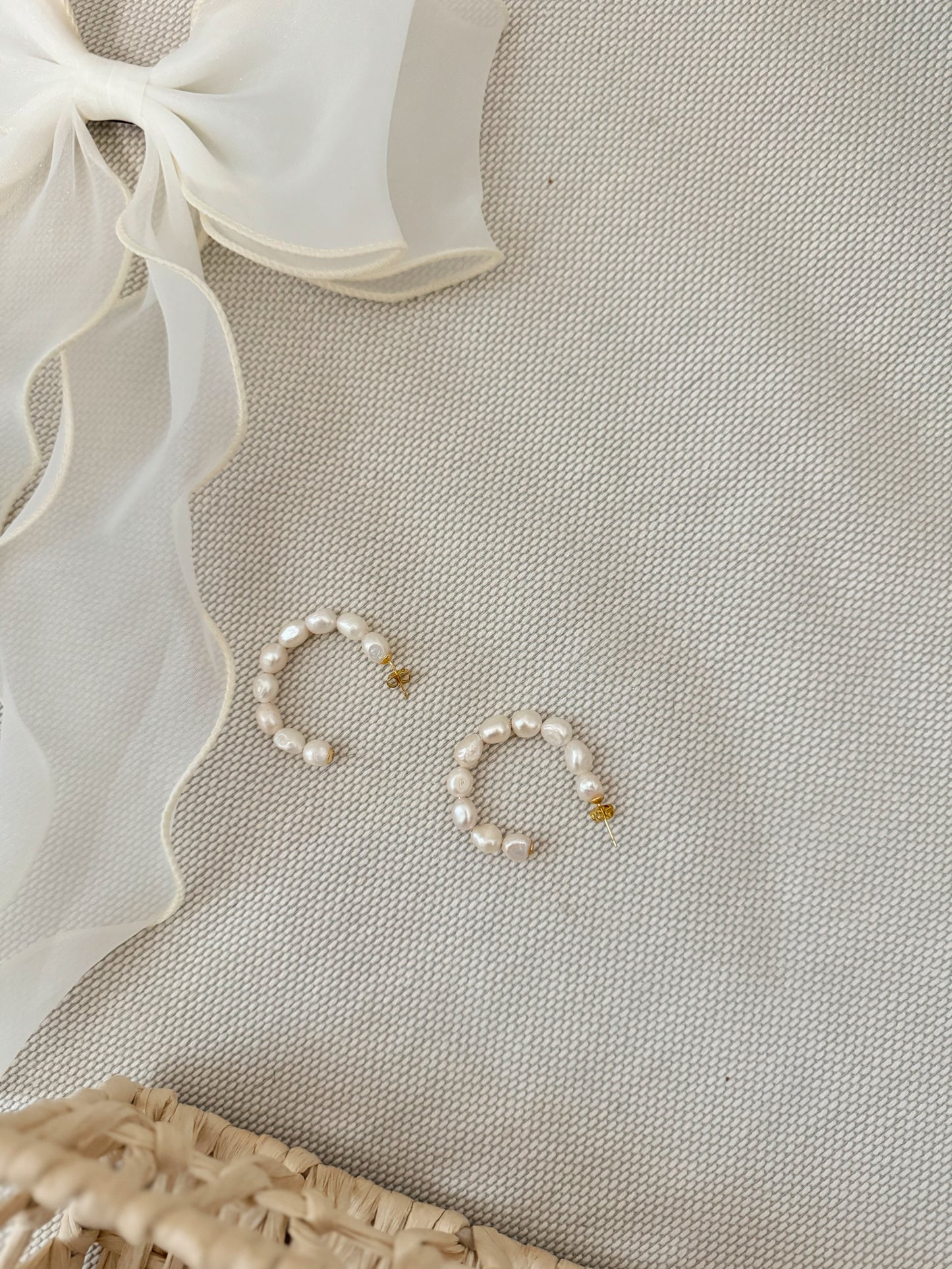 Bridget Pearl Hoops