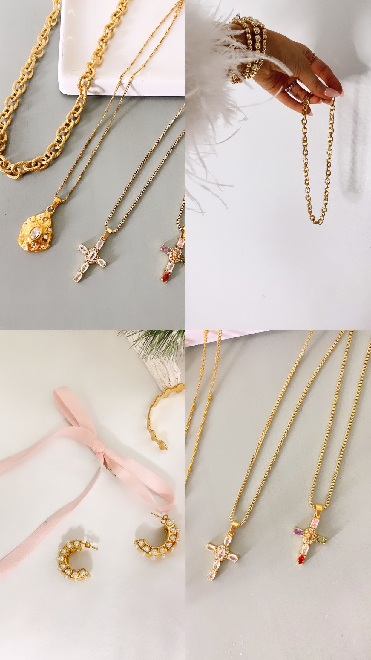 Oyster Pearl Zirconia Necklace