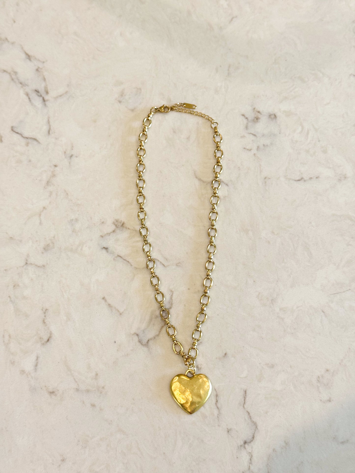 Small Vintage Heart Necklace