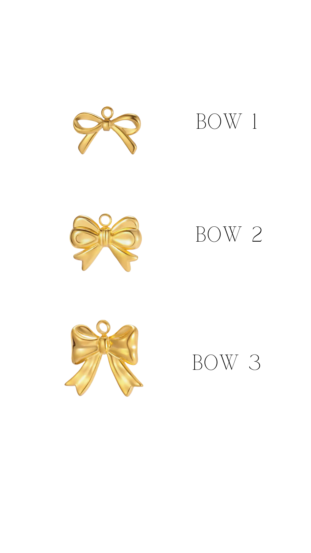 Medium Bow Charms