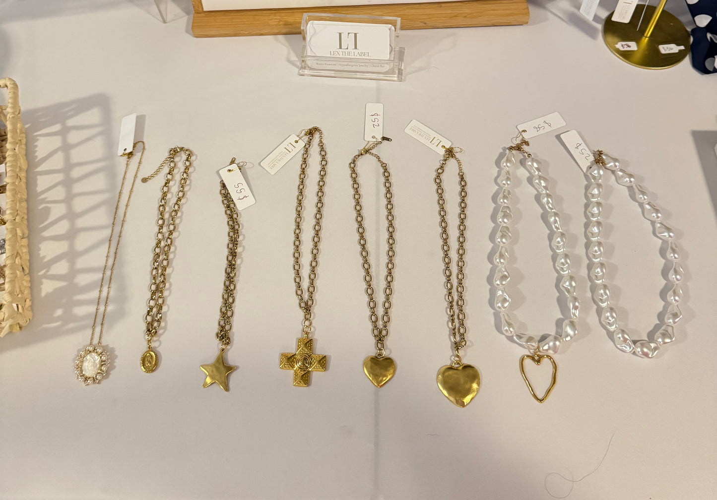 Vintage Hammered Cross Necklace