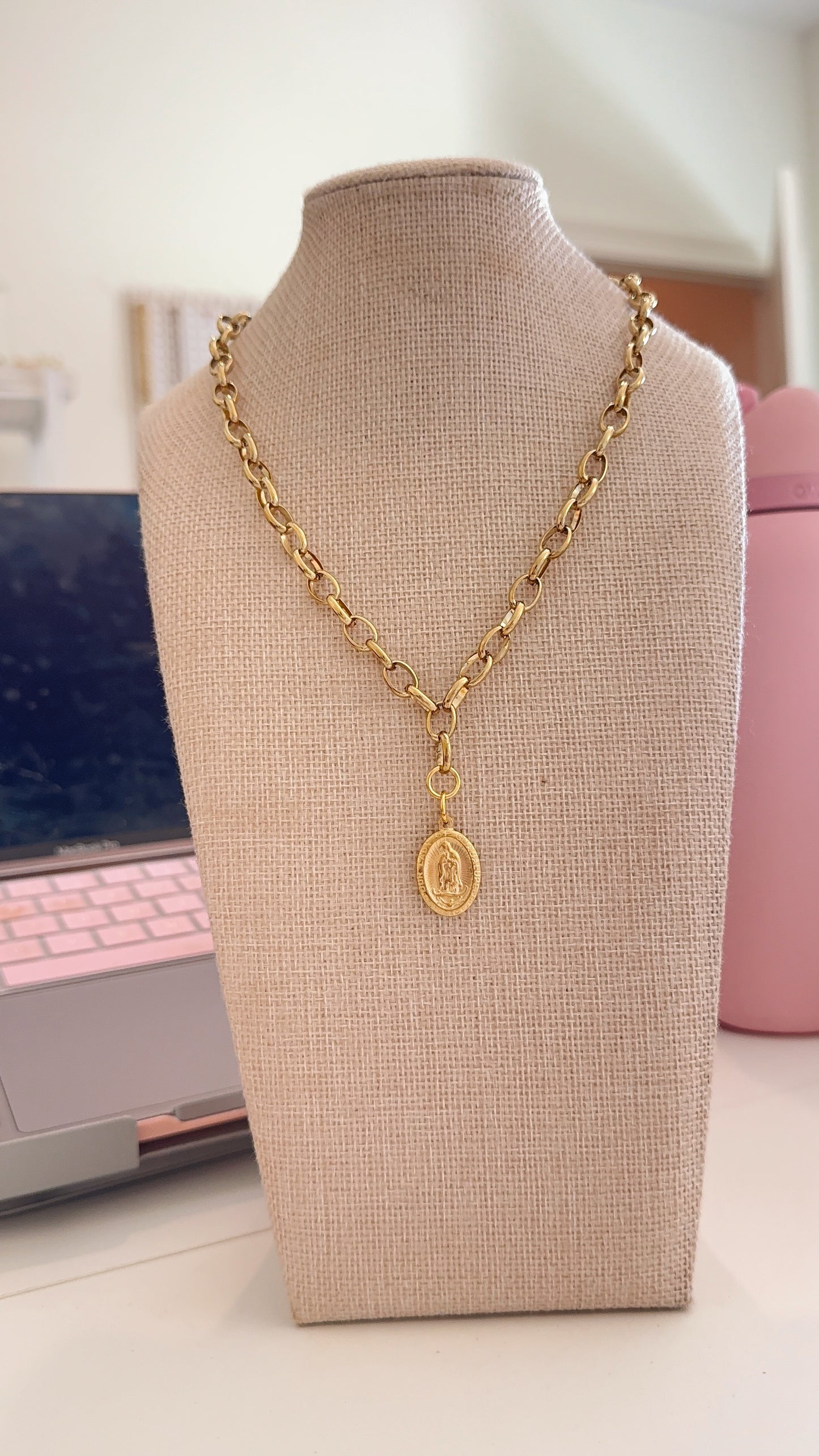 Our Lady Of Guadalupe Necklace (Gold)
