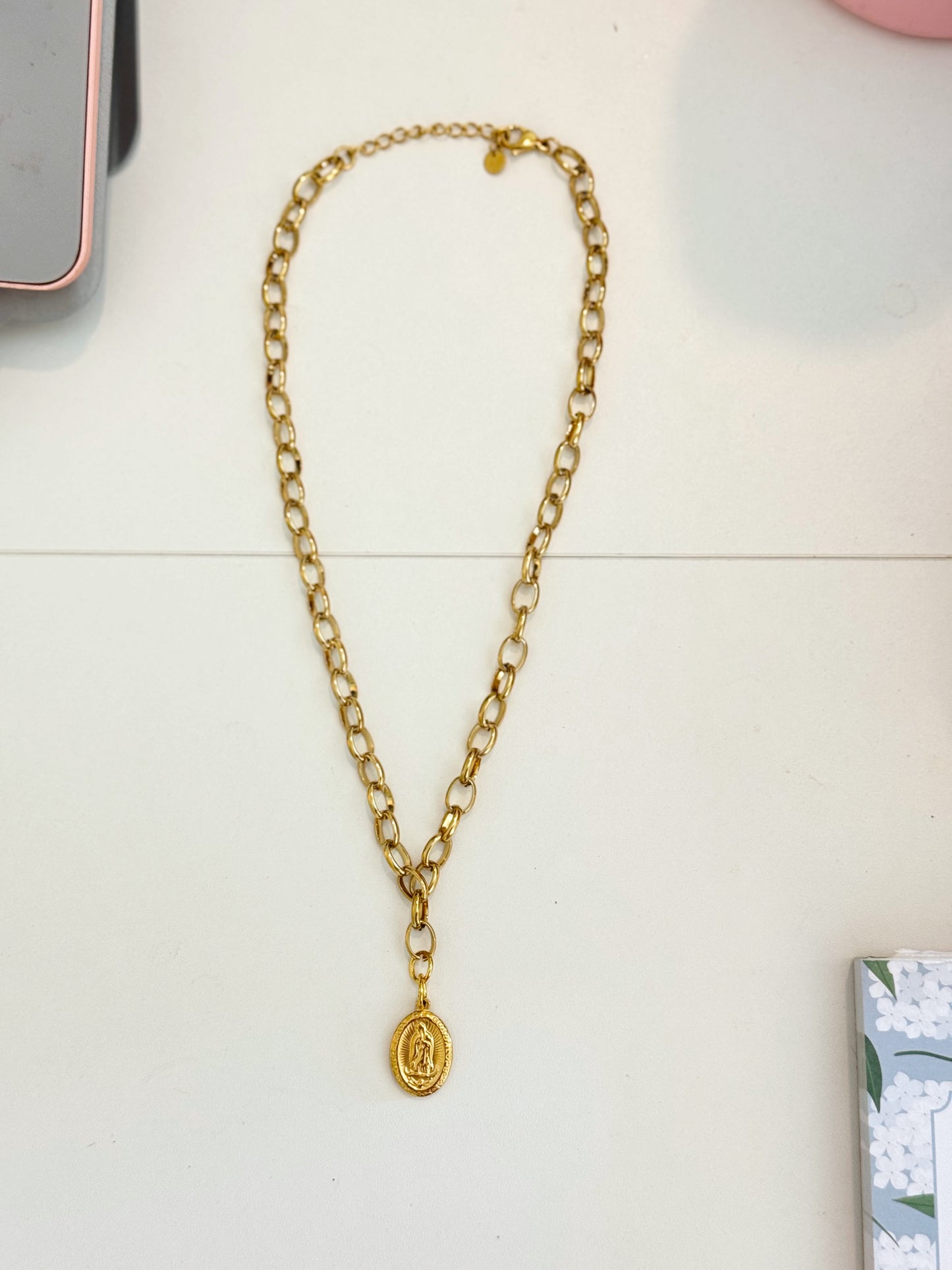 Our Lady Of Guadalupe Necklace (Gold)
