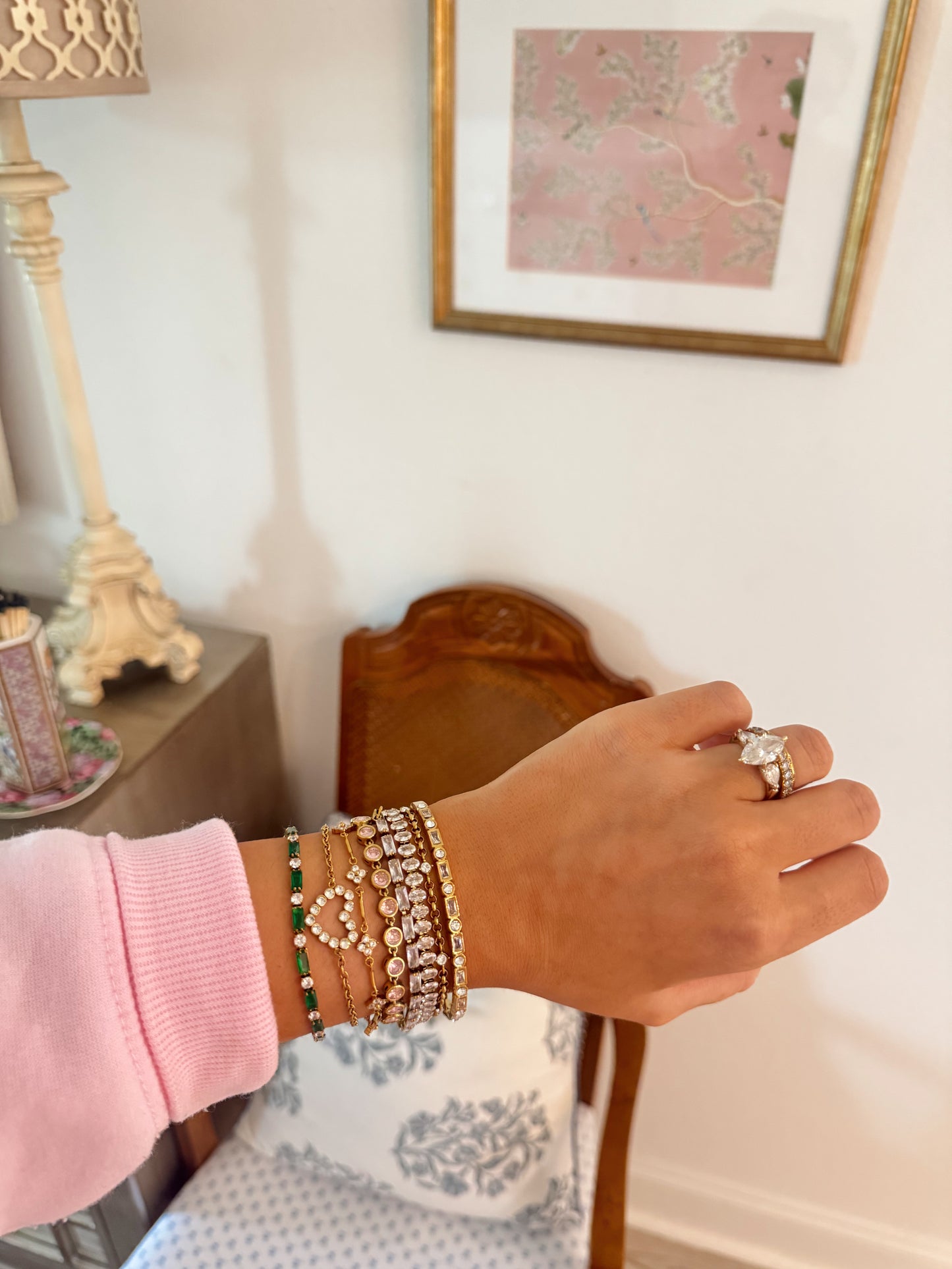 Emerald CZ Tennis Bracelet