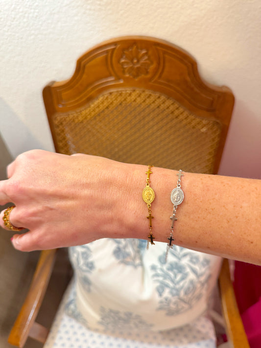 Faith Bracelet (available in silver and gold)