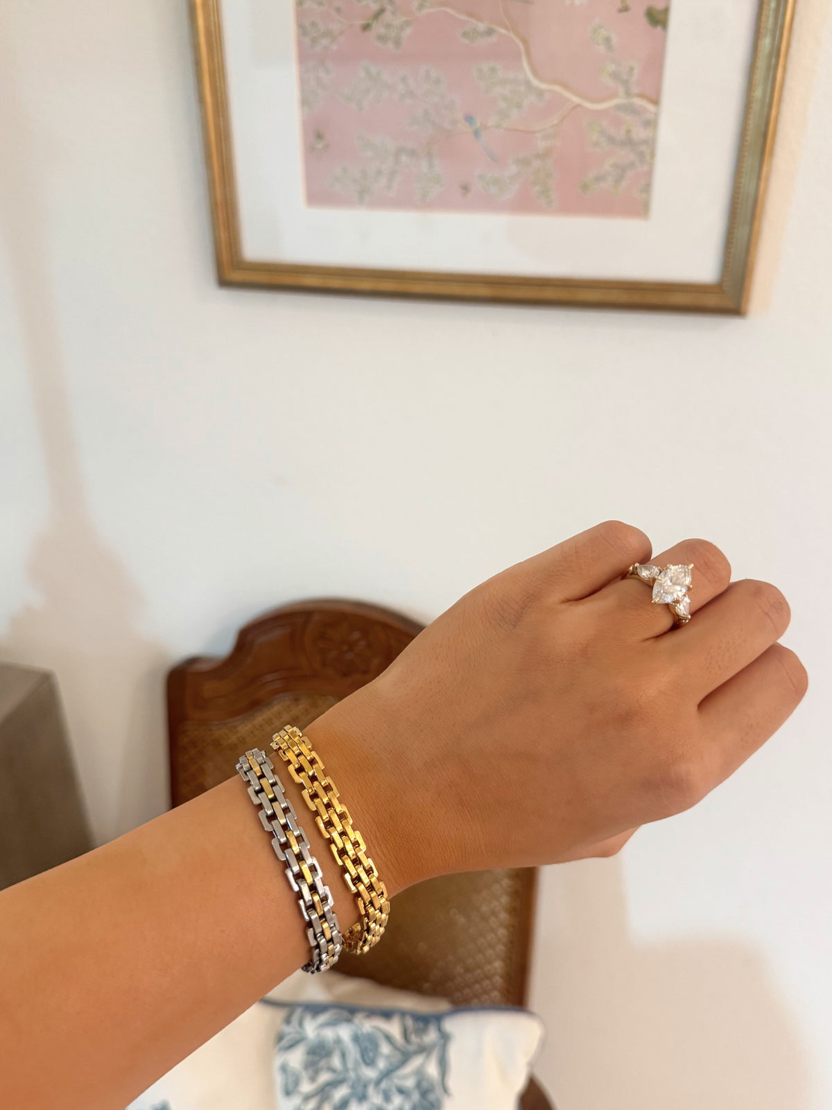 Bennett Bracelet 7” (available in gold and two tone)