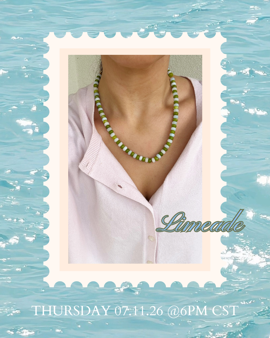 Limeade Beaded Necklace