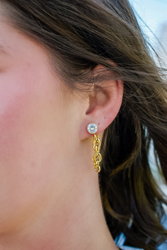 Scottie Bezel Earrings