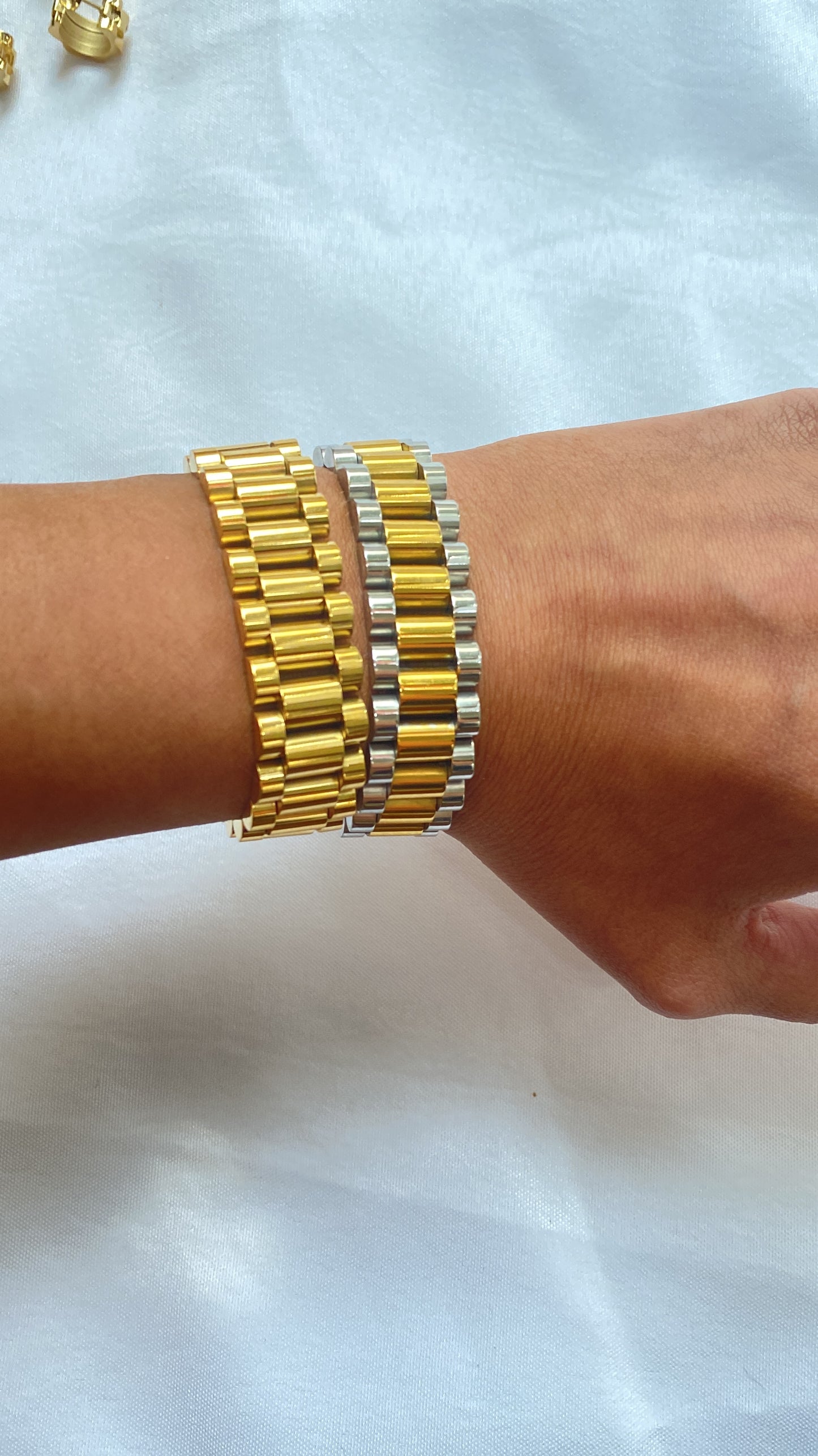 Gold Watch Band Bracelet
