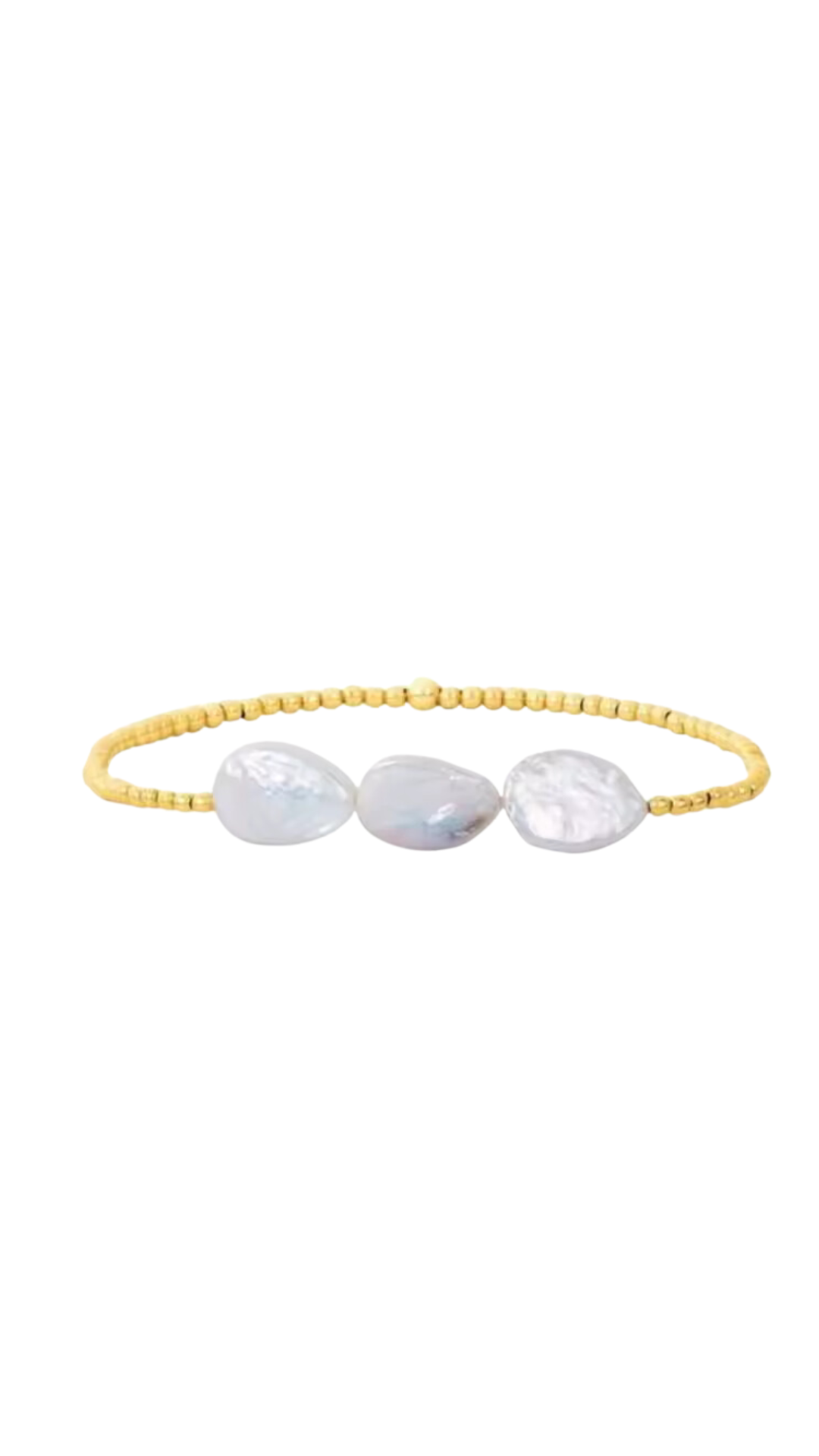 Trio Freshwater Pearl 2.5mm Bead Bracelet