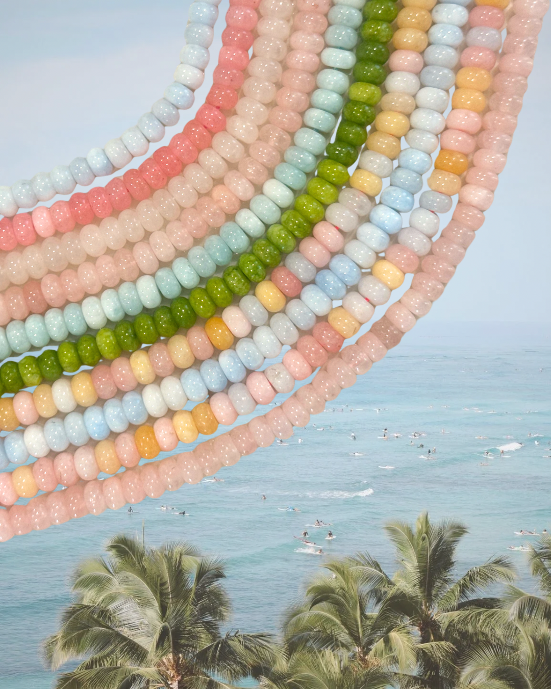Pink Lemonade Beaded Necklace