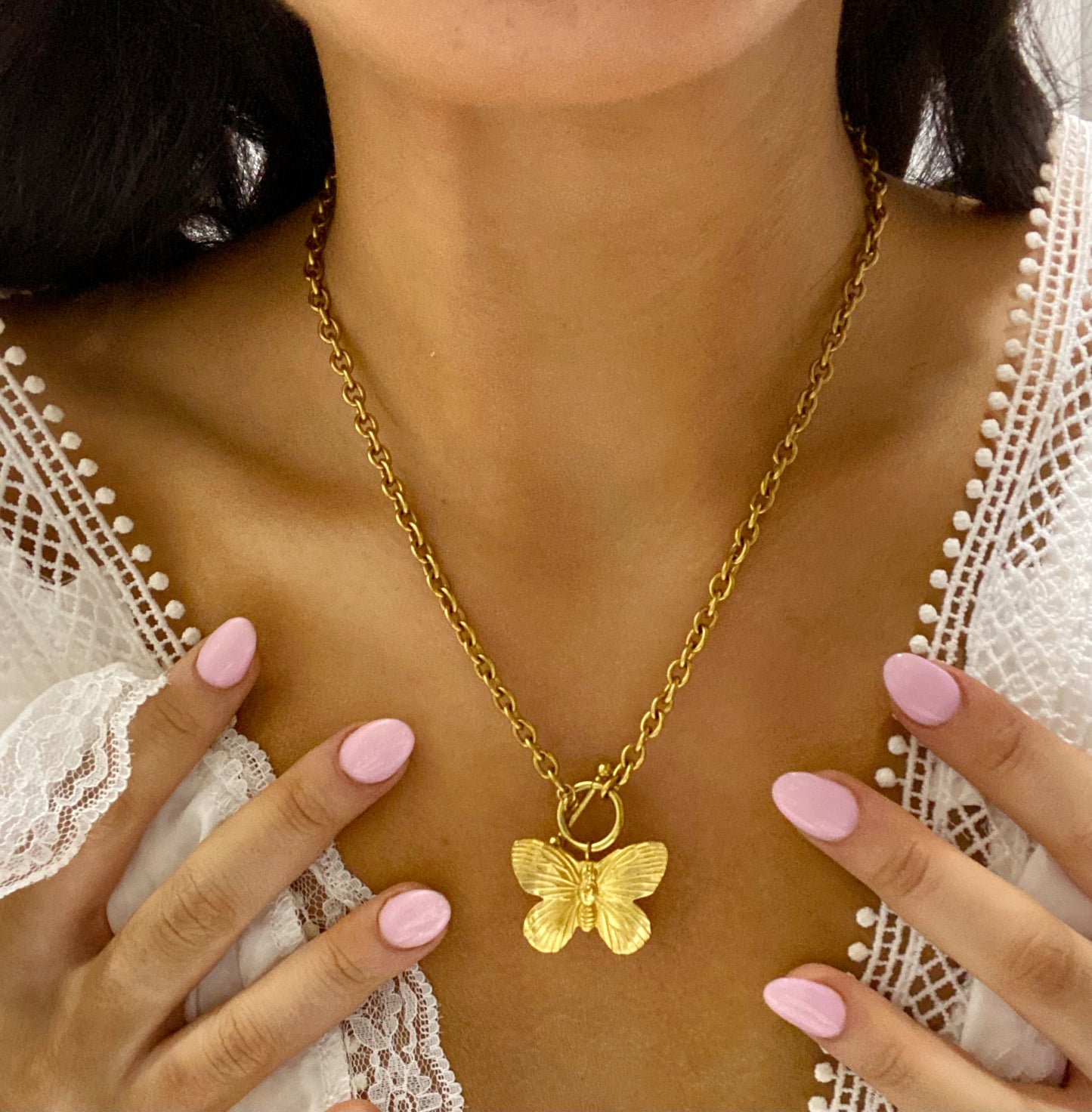 Swoon Butterfly Toggle Necklace
