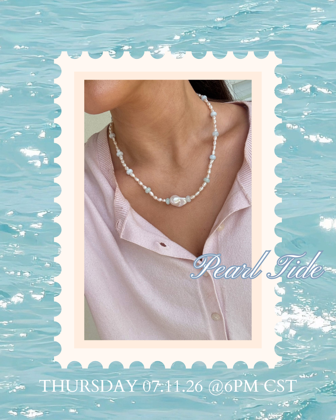 Pearl Tide Beaded Necklace