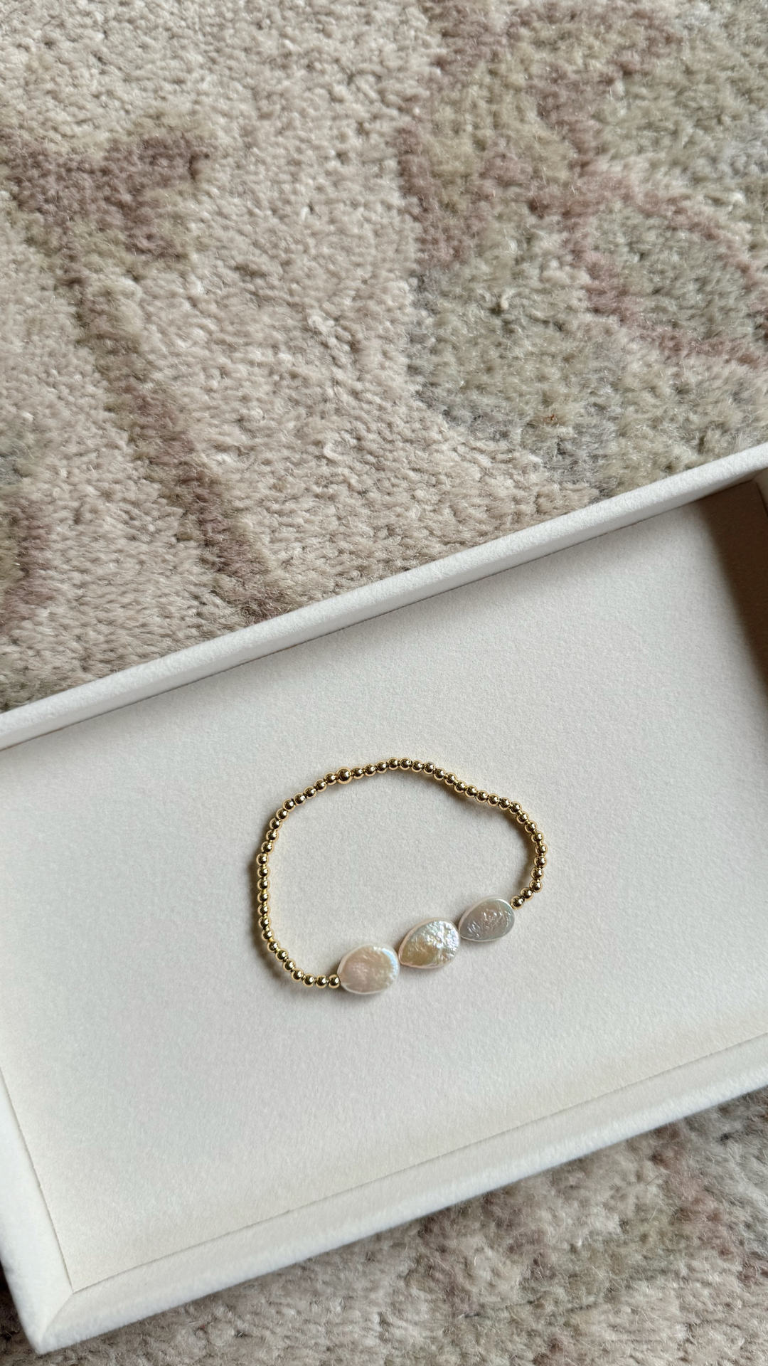 Trio Freshwater Pearl 2.5mm Bead Bracelet