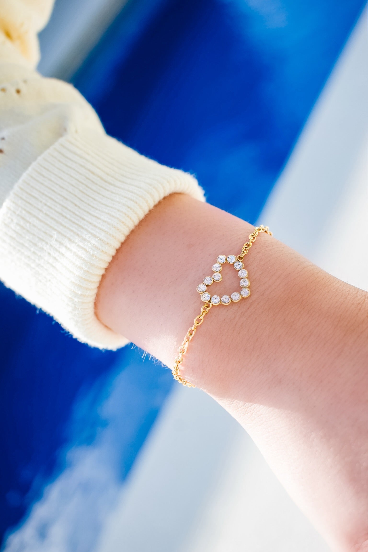 Posie Pave' Heart Bracelet – Lex The Label