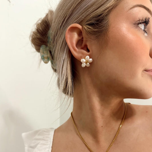 Petal Pearl Studs