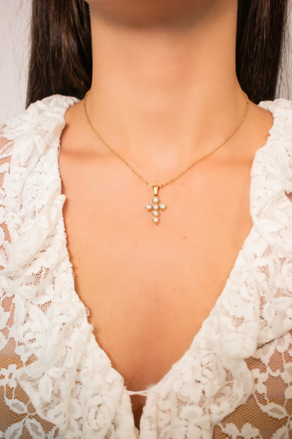 Charlotte Cross Necklace