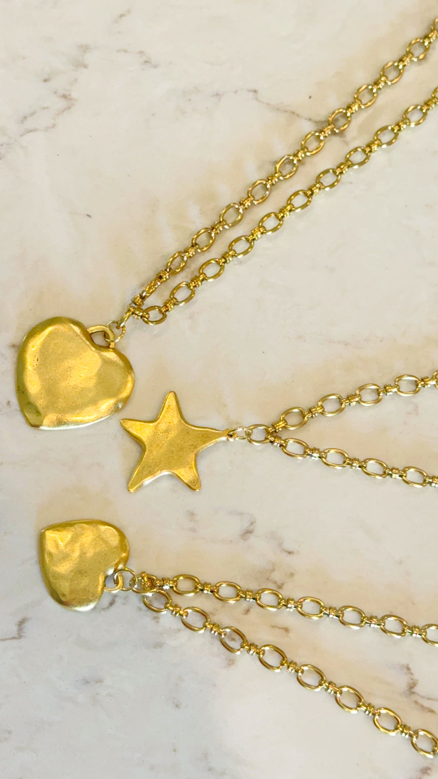 Small Vintage Heart Necklace
