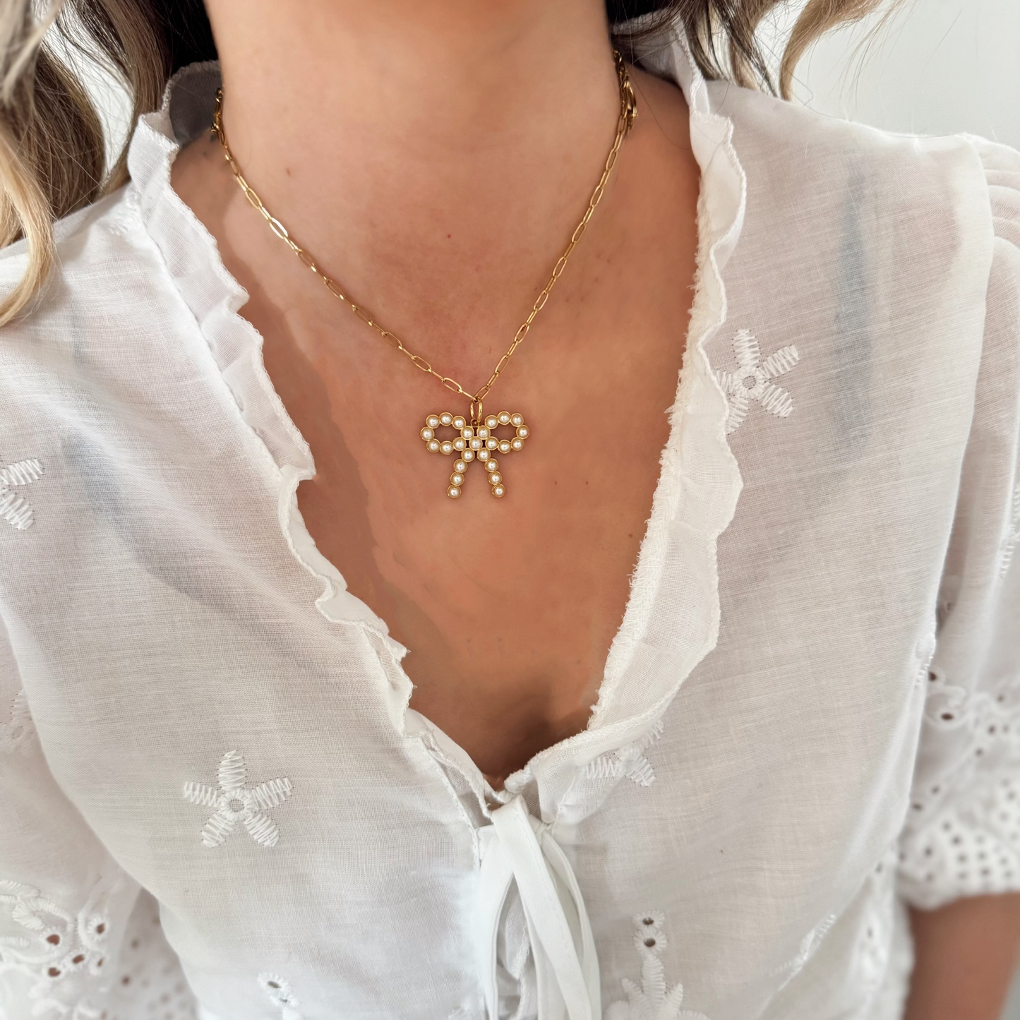 Posie Paperclip Necklace