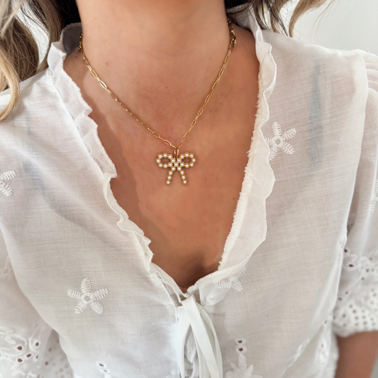 Posie Paperclip Necklace