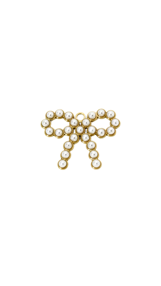 Pearl Bow Charm
