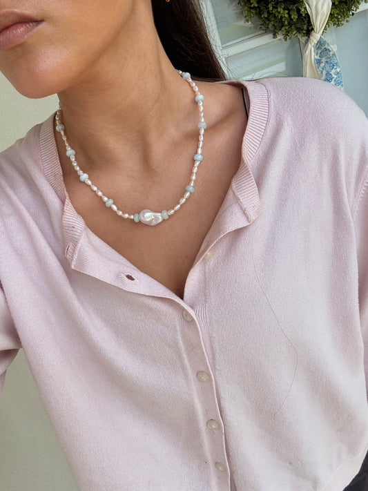 Pearl Tide Beaded Necklace