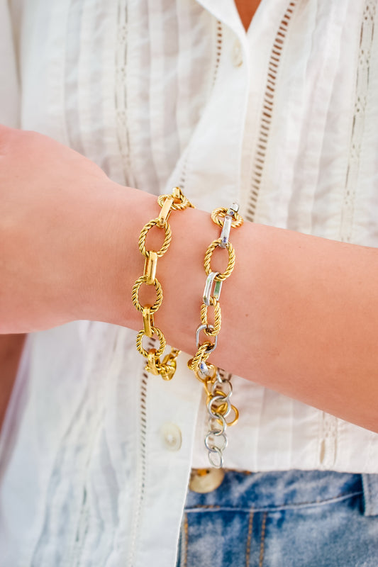 Hampton Bracelet (in two toned and gold)