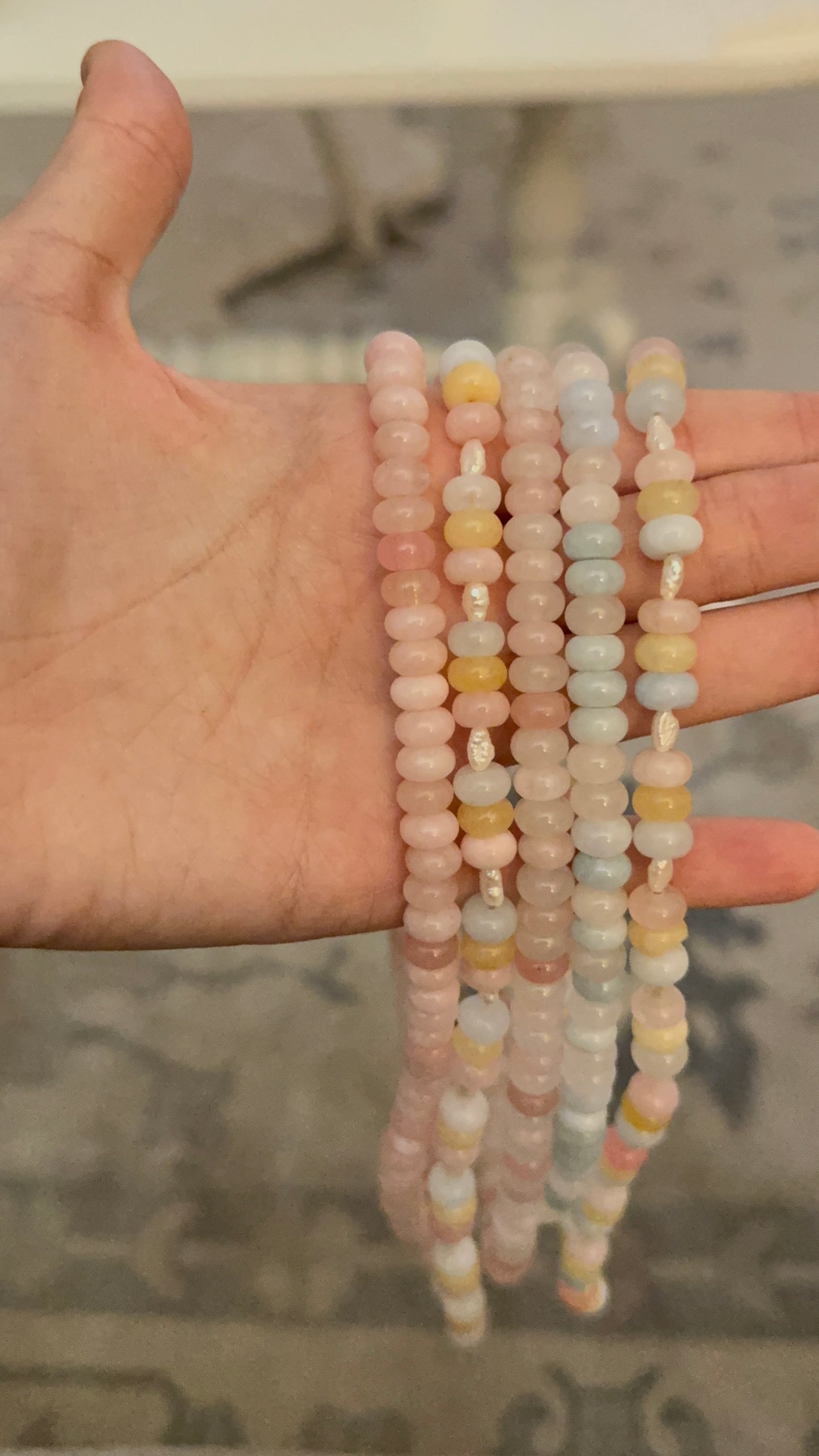 Pink Lemonade Beaded Necklace