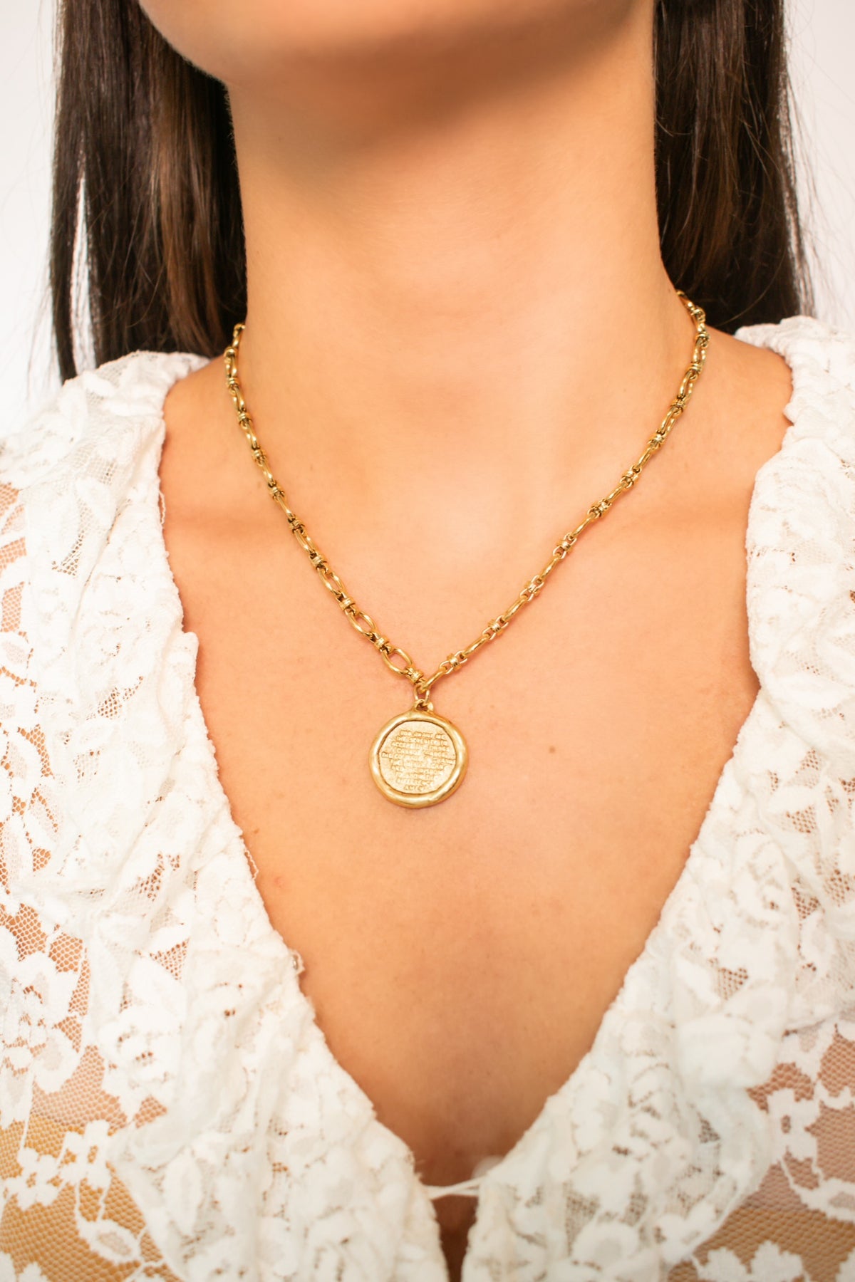Serenity Prayer / Cross Necklace