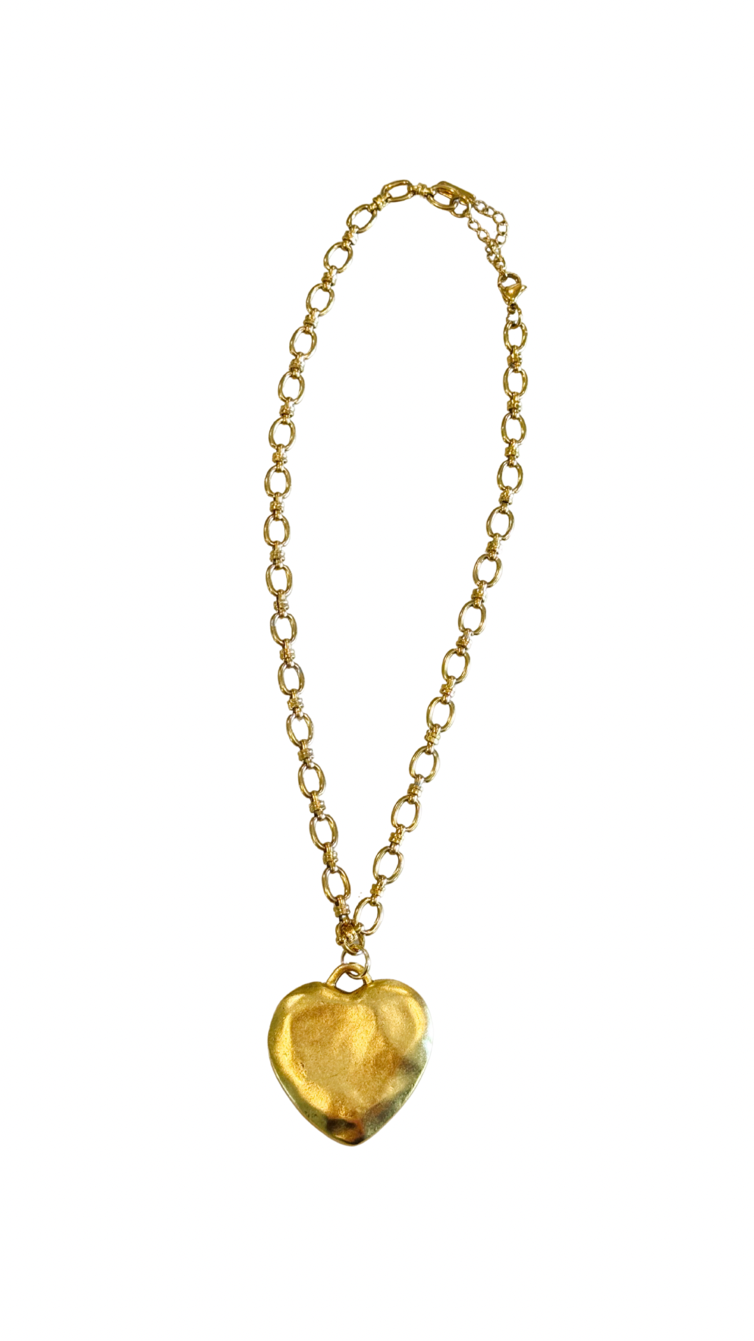 Large Vintage Heart Necklace