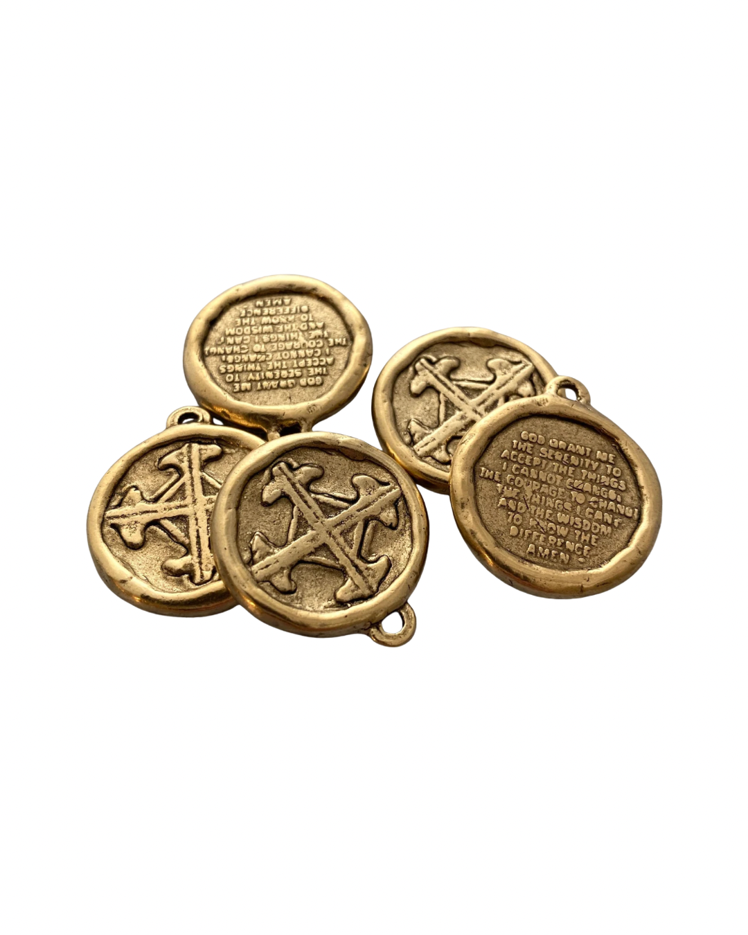Serenity Prayer / Cross Necklace