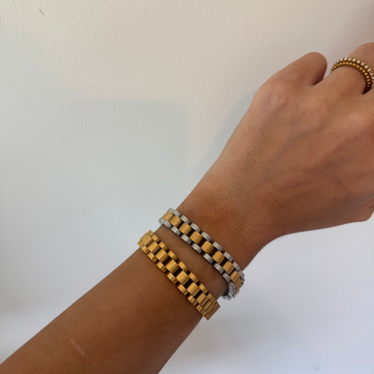 Watch Band Bracelet - Gold