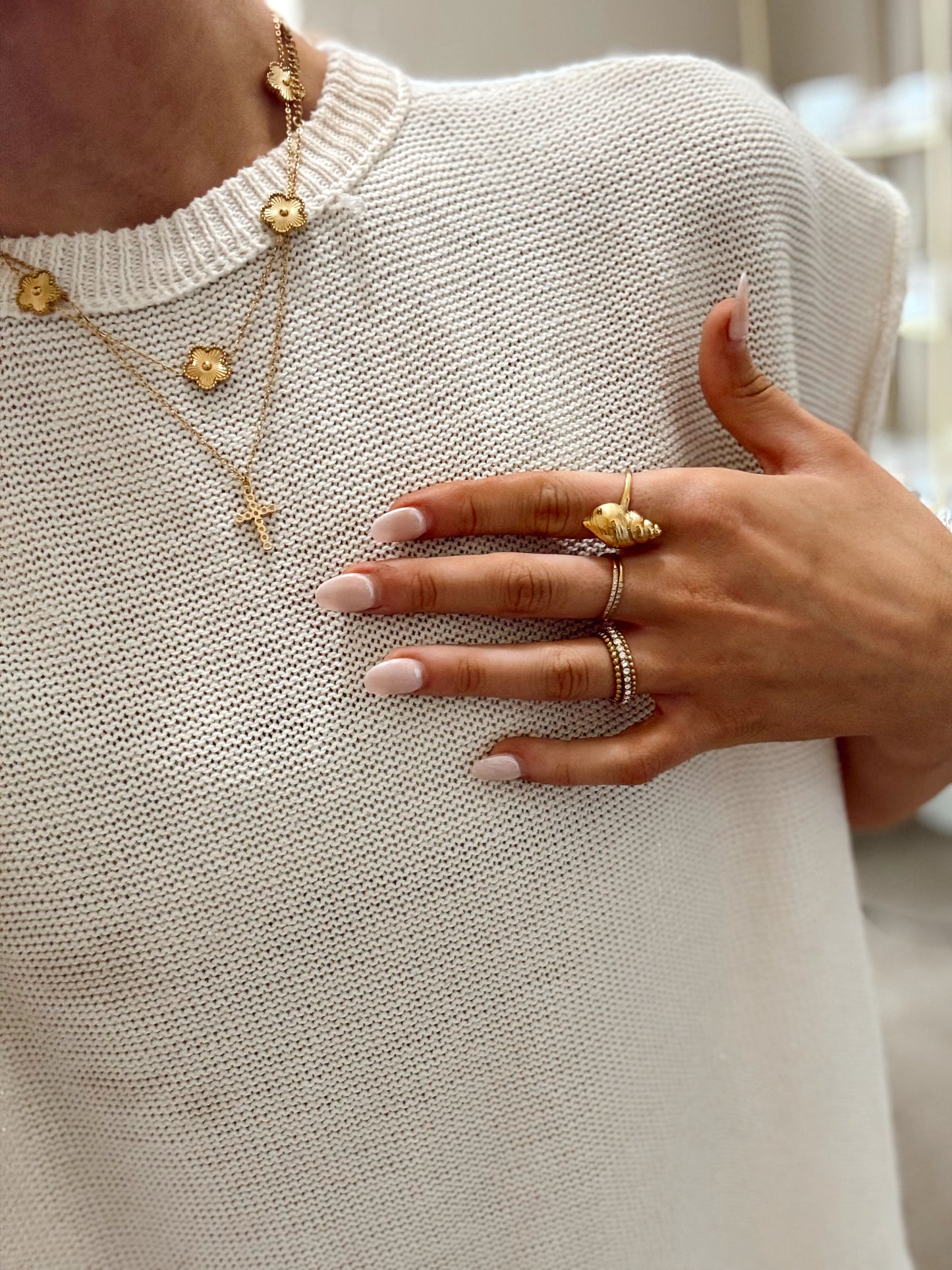 Clara Cz Cross Necklace