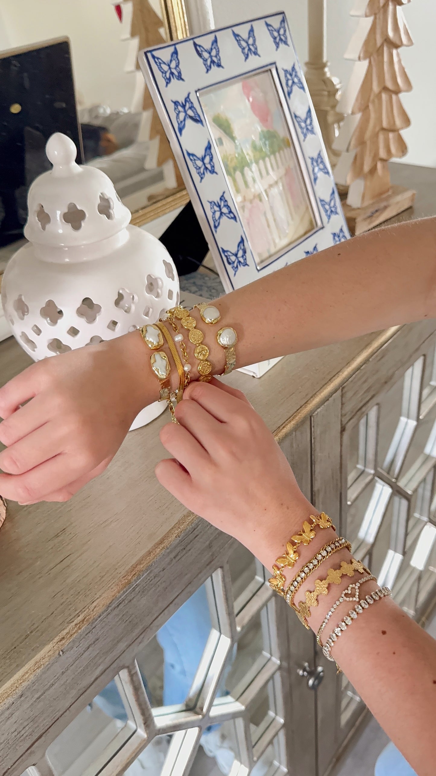 Milan Freshwater Pearl Bangle