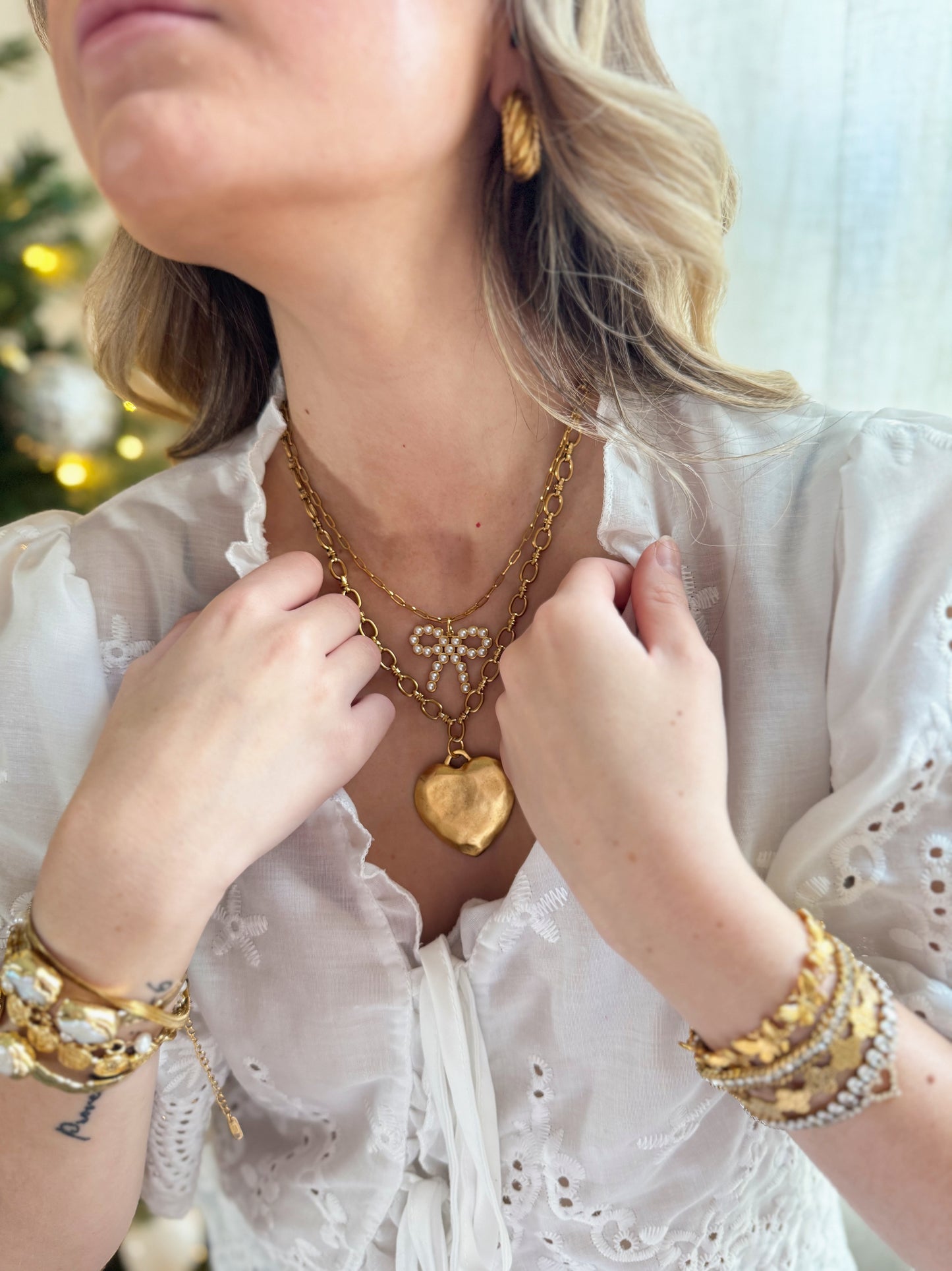 Posie Paperclip Necklace