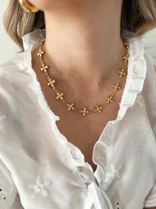 Hammered Cross Necklace