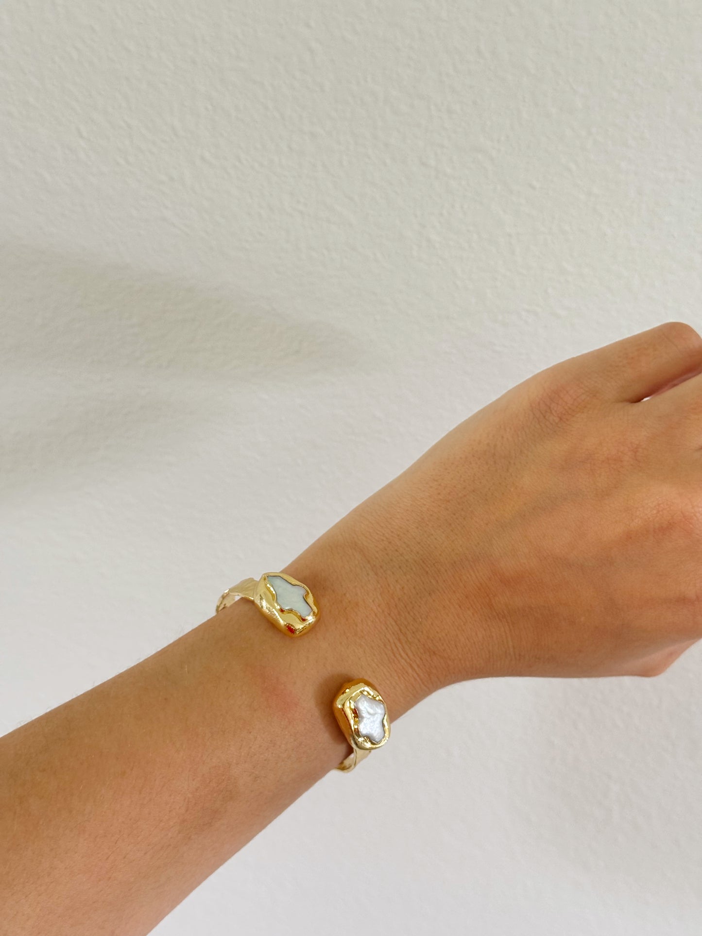 Frances Freshwater Pearl Cross Bangle