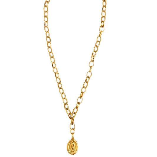 Our Lady Of Guadalupe Necklace (Gold)