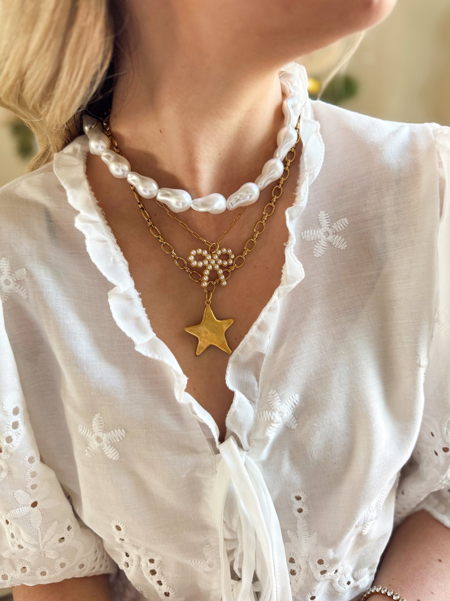 Posie Paperclip Necklace