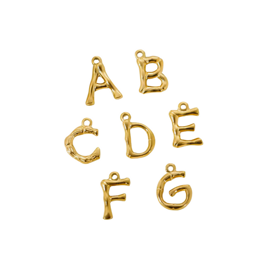 Bamboo Initial Charm