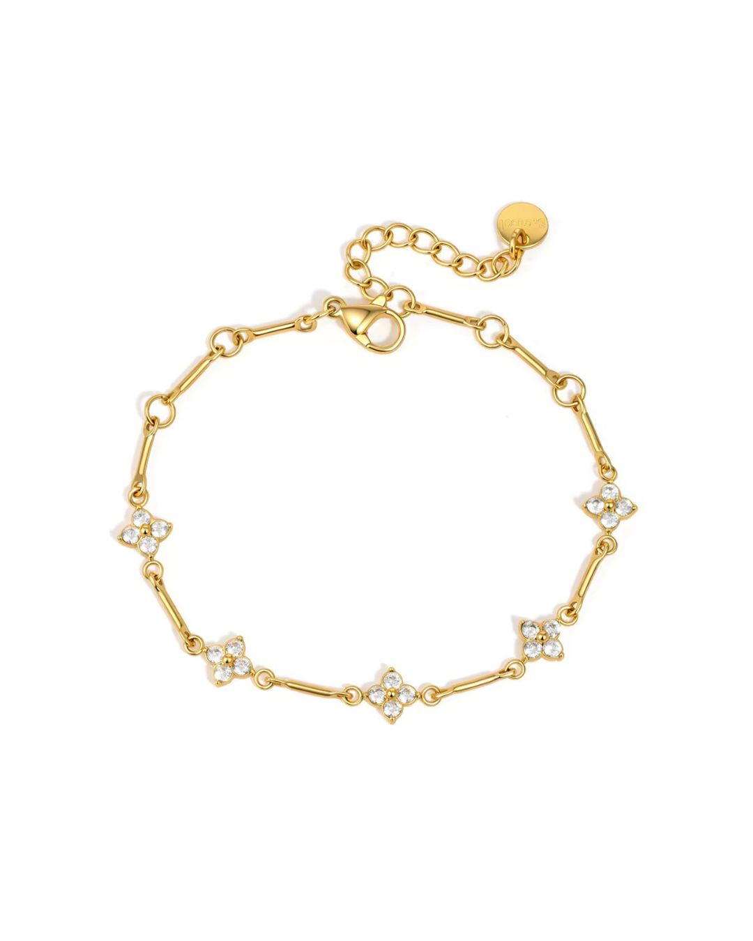 Pave' Clover Bracelet