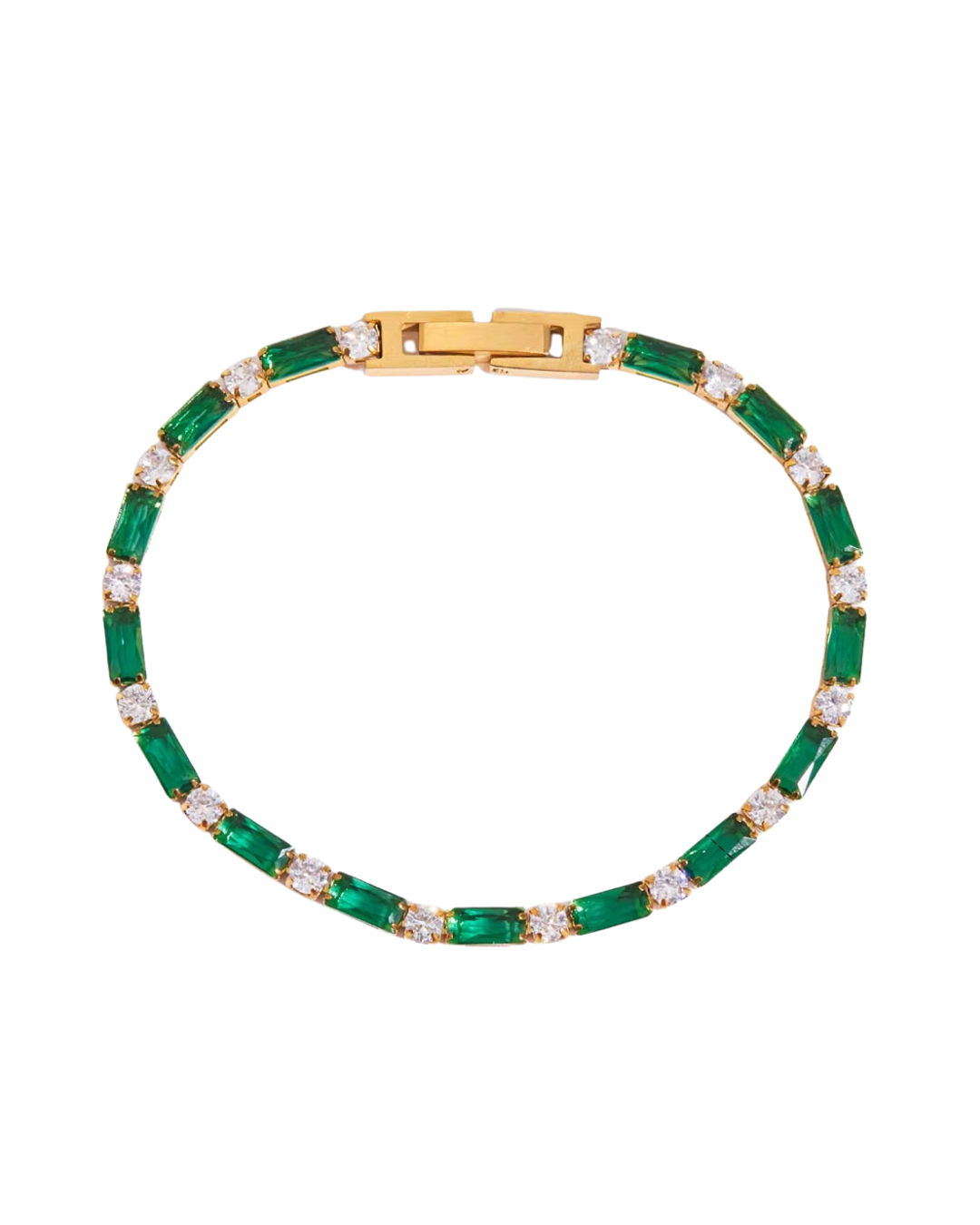 Emerald CZ Tennis Bracelet