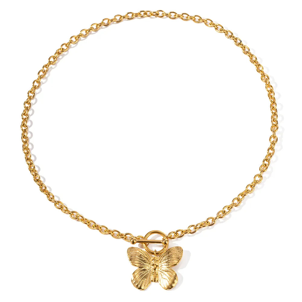 Swoon Butterfly Toggle Necklace